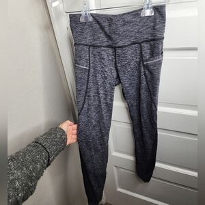 Athleta Relay 2.0 Heather Gray Leggings XS